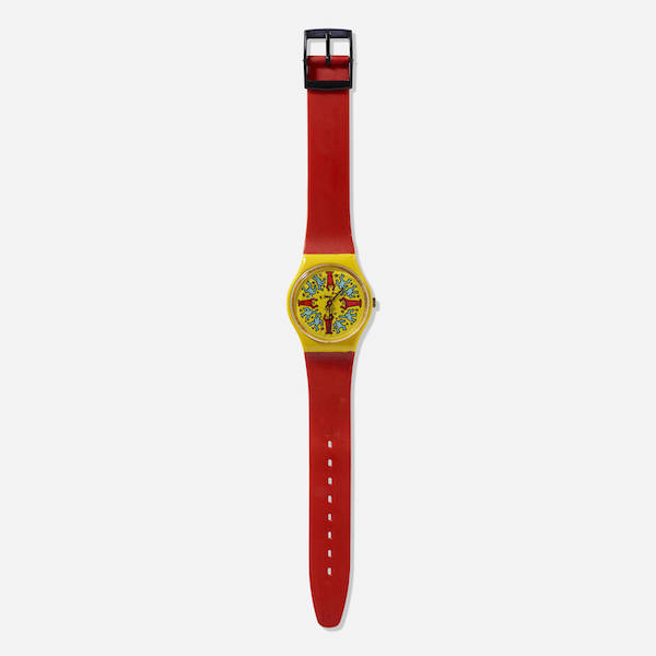 Keith Haring for Swatch, Swatch Special GZ100, estimated at $1,500-$2,000. Image courtesy of LAMA