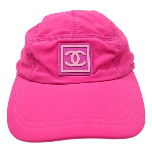 An unquestionably pink Chanel Sport Line Logos baseball cap achieved $1,100 plus the buyer’s premium in October 2021. Image courtesy of Bidhaus and LiveAuctioneers