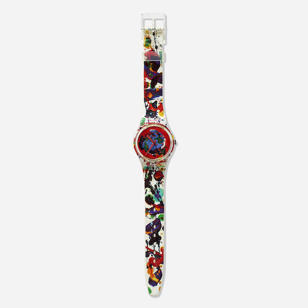 Sam Francis for Swatch, Special GZ123 in special packaging, estimated at $100-$150. Image courtesy of LAMA