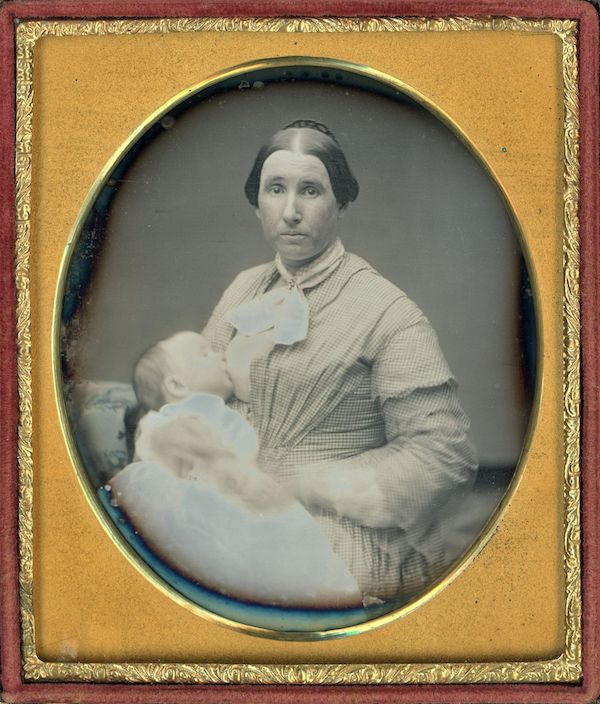 Sixth-plate daguerreotype of a breastfeeding mother, estimated at $5,000-$7,500