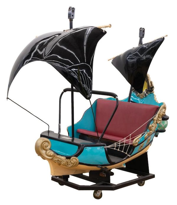 Peter Pan ship ride vehicle, estimated at $50,000-$100,000. Image courtesy of Van Eaton Galleries and LiveAuctioneers