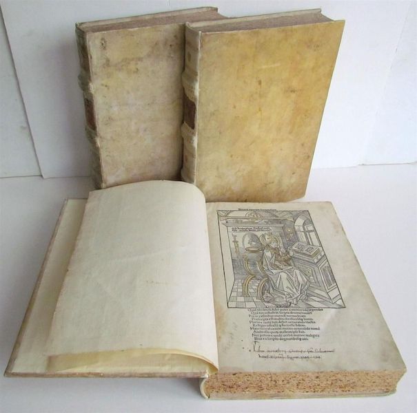 1492 three-volume collection of the works of St. Ambrose, estimated at $11,000-$13,000