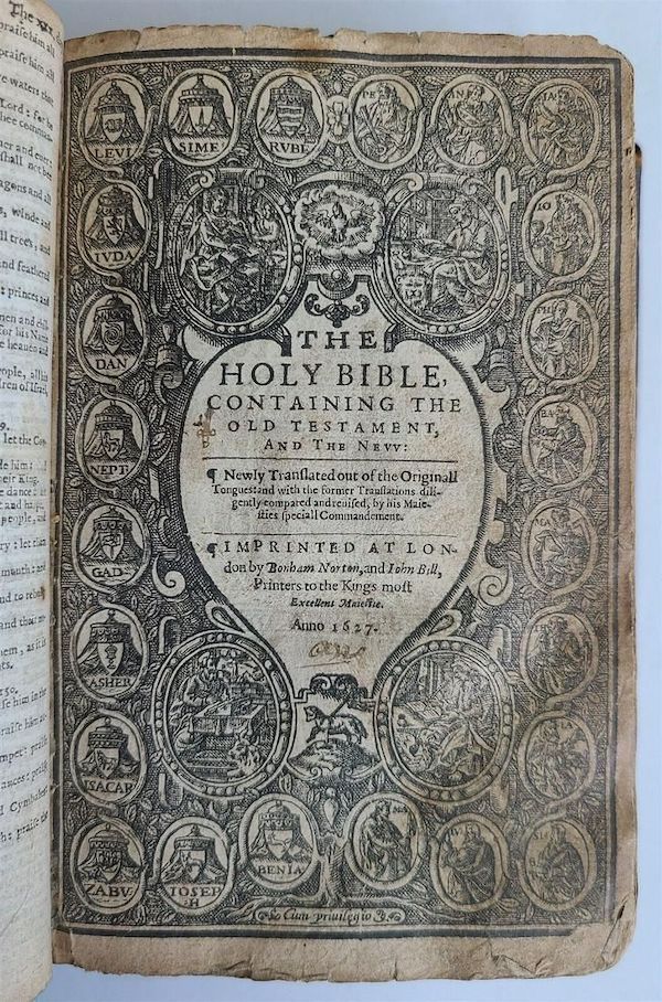 1627 King James Bible, estimated at $2,000-$2,500