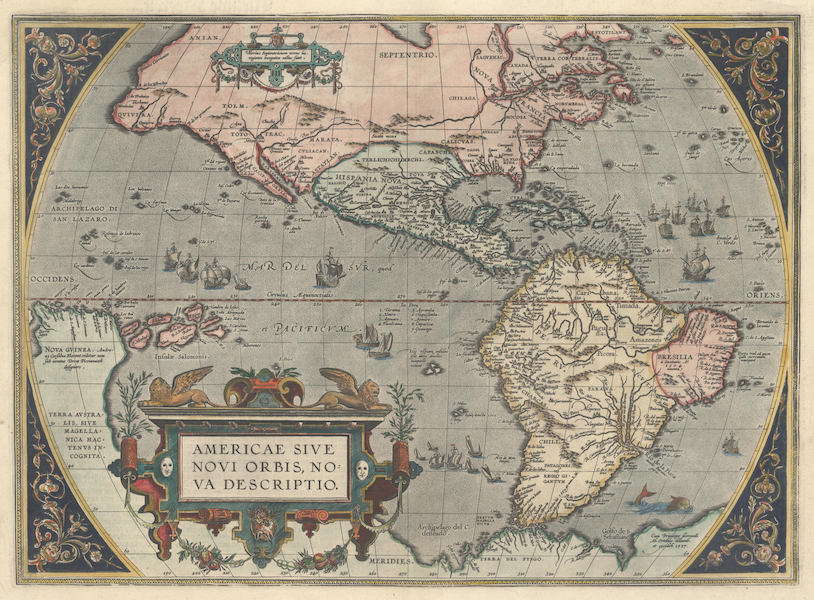 Abraham Ortelius’s 1587 New World map ‘Americae sive Novi Orbis, Nova Descriptio,’ $8,050