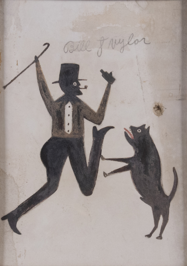 Bill Traylor folk art painting, $51,000. Image courtesy of Thomaston Place Auction Galleries