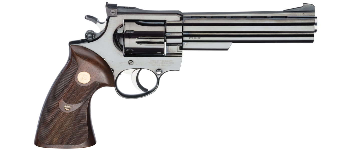 Triple-lock test version of a Korth revolver, €16,250