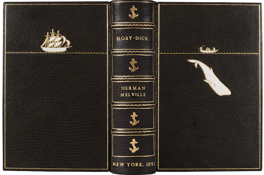 Herman Melville, ‘Moby-Dick; or, The Whale,’ in a Sangorski & Sutcliffe binding, estimated at $20,000-$30,000