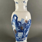 Chinese blue and white porcelain vase, probably early 20th century, $20,910. Image courtesy of Neue Auctions