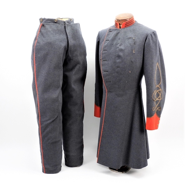 Confederate uniform worn by Johnston De Lagnel, a captain in the 20th Virginia Artillery Battalion who fought in the Civil War, estimated at $10,000-$15,000