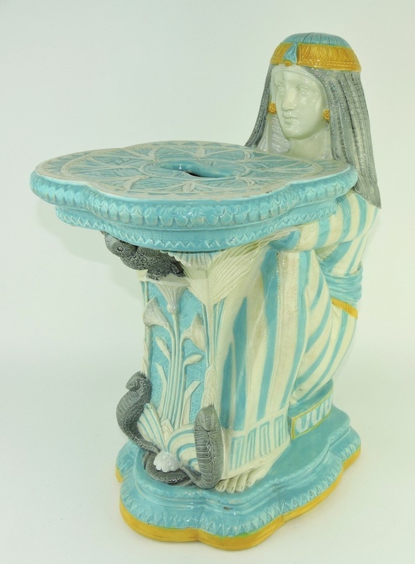 Circa-1875 T.C. Brown - Westhead, Moore & Co. Egyptian Revival garden seat, estimated at $3,000-$5,000