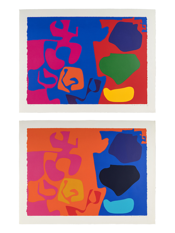 Patrick Heron, ‘8 and 9 (from January 1973),’ estimated at $3,000-$5,000. Image courtesy of Hindman