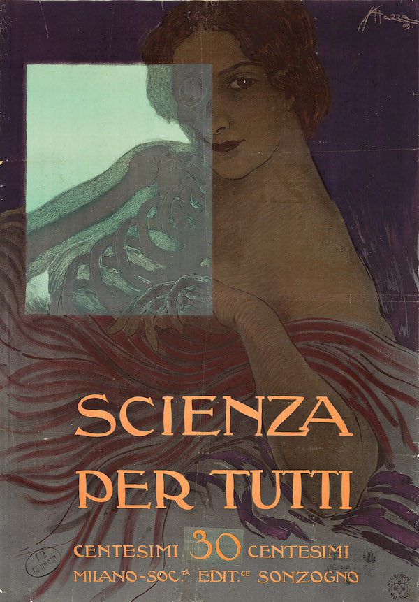 Aldo Mazza, ‘Scienza Per Tutti,’ estimated at $3,000-$4,000. Image courtesy of Swann Auction Galleries