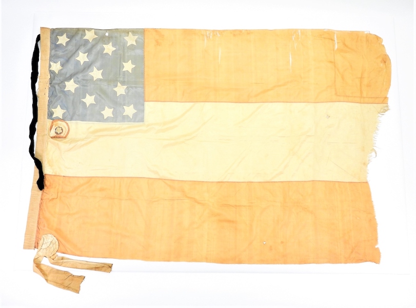 Missouri First National Confederate flag and sash, estimated at $5,000-$7,000