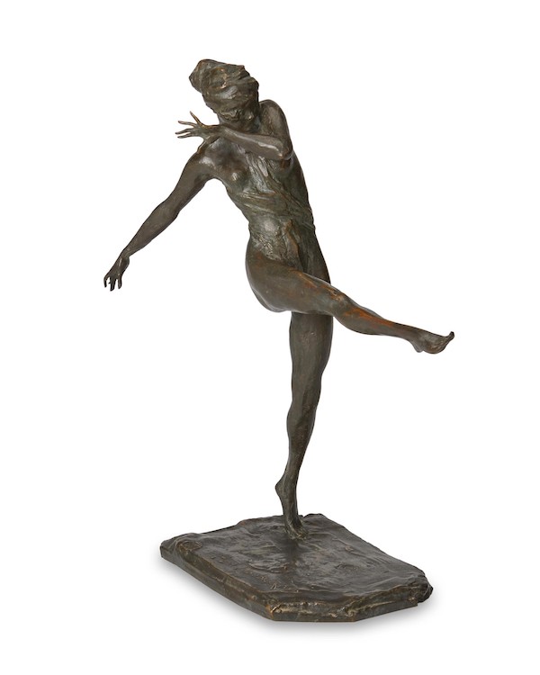 After Prince Paul Troubetzkoy, ‘Danseuse Jambe Droite Levee (Lady Constance Stewart Richardson),’ $18,750. Image courtesy of John Moran Auctioneers