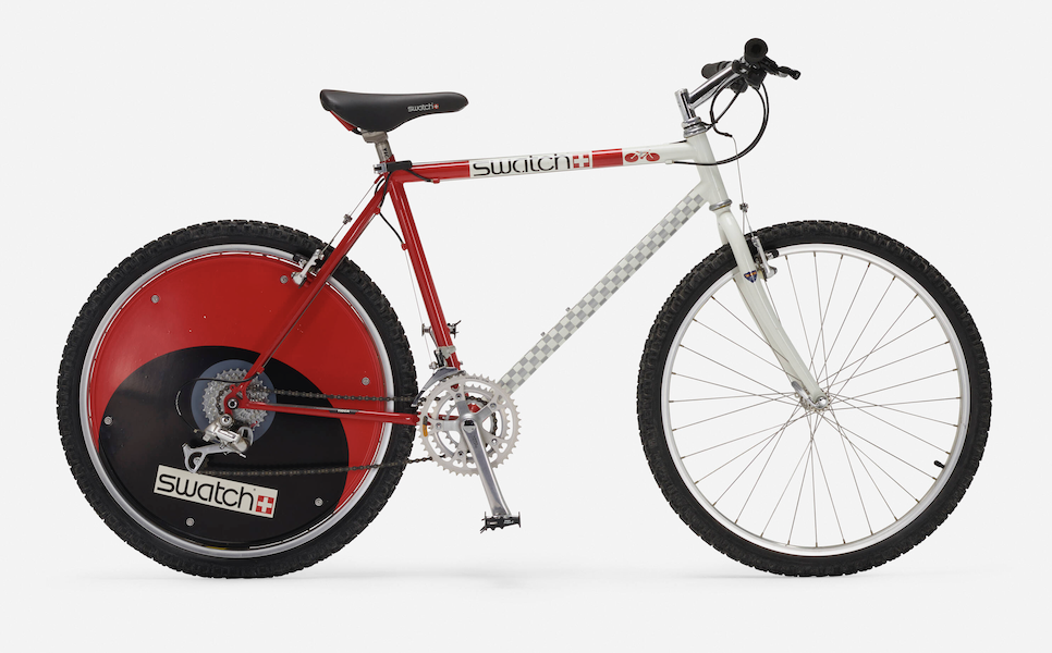 Swatch ‘Watch My Bike’ mountain bike, estimated at $800-$1,200. Image courtesy of LAMA
