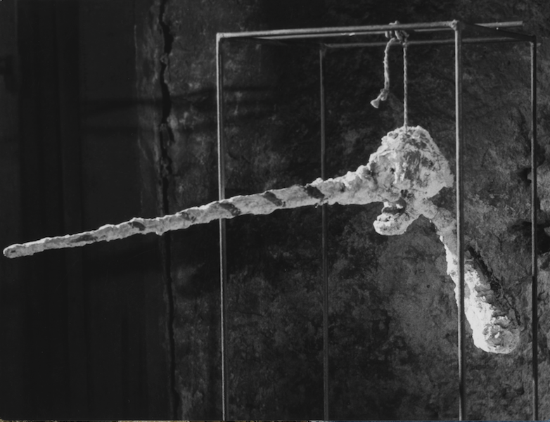Ernst Scheidegger, ‘Le Nez (platre) (The Nose, plaster),’ 1963. Silver print on paper, 23.3 by 28cm. Fondation Giacometti. Photo credit Ernst Scheidegger. © 2023 Ernst Scheidegger Archive Foundation, Zurich 