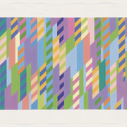 Bridget Riley (b. 1931-), ‘July 1 Bassacs,’ 1994. Collection of the artist. © Bridget Riley 2023. All rights reserved.