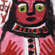 Eddy Mumma, ‘Portrait with Red Face,’ estimated at $800-$1,200. Proceeds to benefit the Paradise Garden Foundation. Image courtesy of Slotin Folk Art Auction