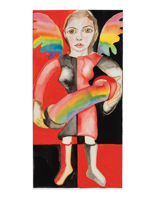 Francesco Clemente, ‘Temperance (Chiara Clemente),’ 2008-11, one of 78 watercolors from his Tarot Series. Courtesy of the artist and LGDR, image provided by Art & Newport