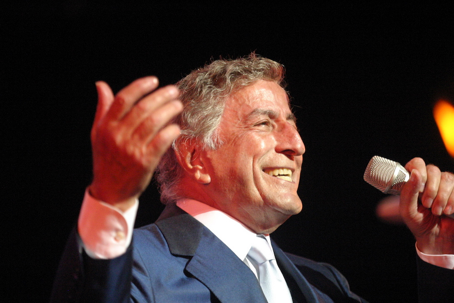 Tony Bennett, photographed on stage in July 2003. The renowned singer died July 21 at the age of 96. Image courtesy of Wikimedia Commons, photo credit Tom Beetz. Shared under the Creative Commons Attribution 2.0 Generic license.