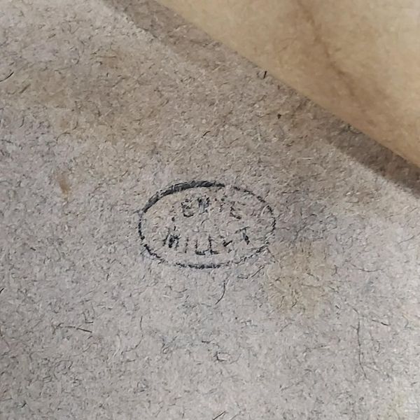 Detail of the Vente Millet stamp on the study, which also appears on the Jean Francois Millet drawings that were auctioned at the Hotel Drouot in Paris in May 1876. Image courtesy of Michaan’s Auctions and LiveAuctioneers