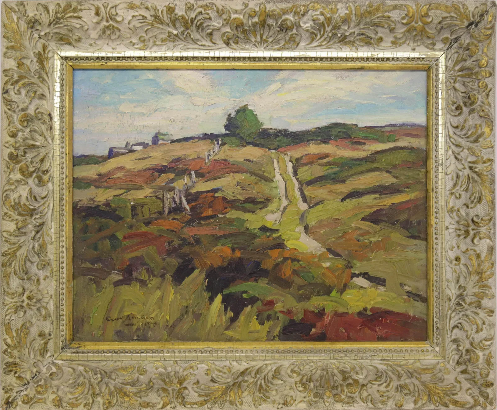 Anne Ramsdell Congdon Oil on Masonite "Middle Moors, Nantucket," estimated at $25,000-$35,000, sold for $45,000.