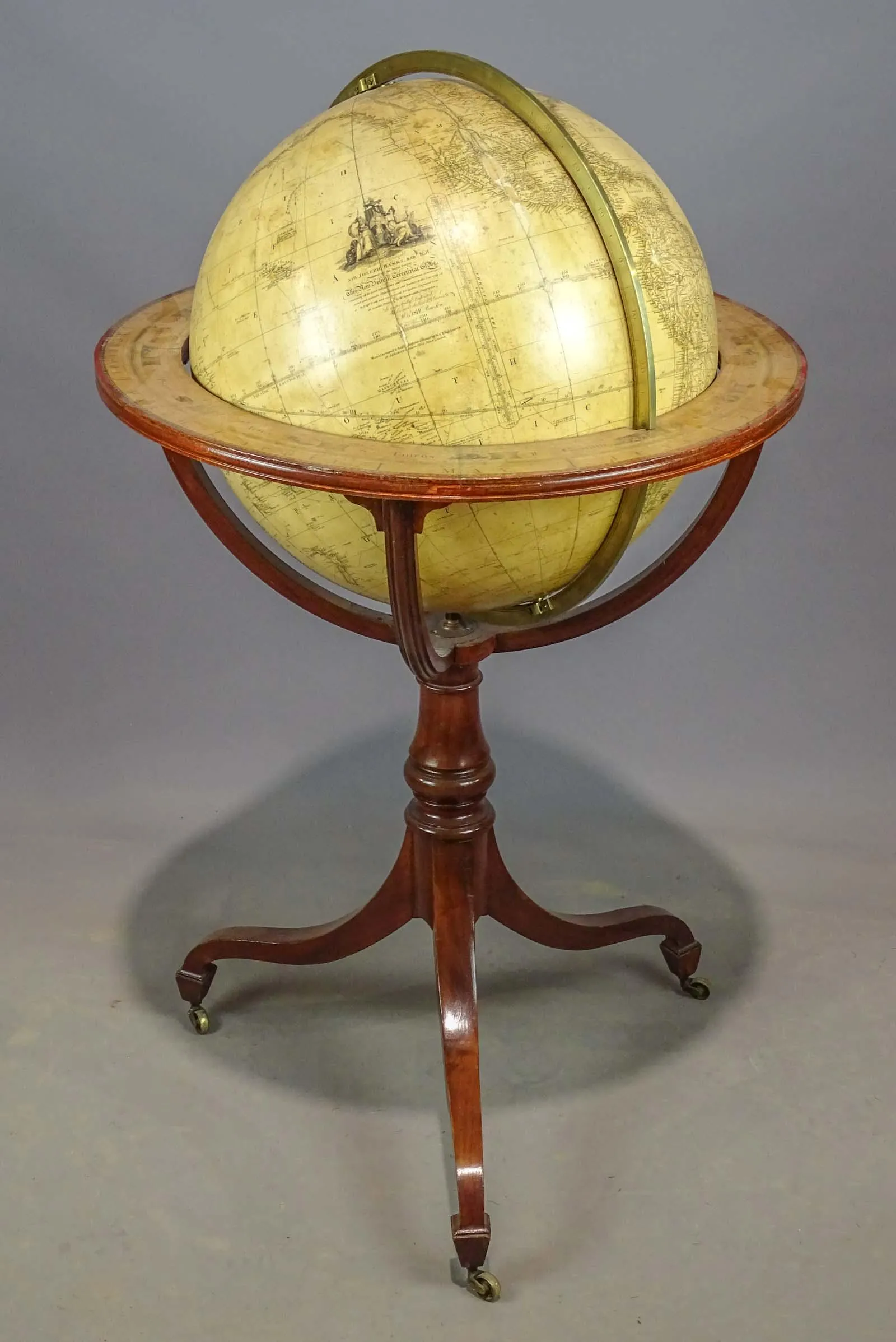 19th Century Floor Globe, estimated at $800-$1,200, sold for $12,000.