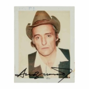 Dennis Hopper, Andy Warhol-taken and -signed Polaroid photos, estimated at $20,000-$30,000, at Julien's Auctions.