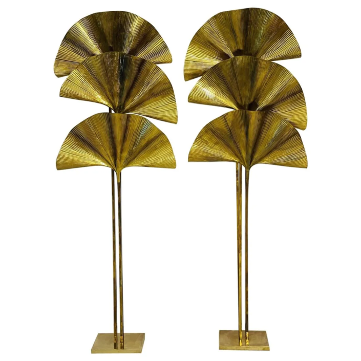 Carlo Giorgi for Bottega Gadda three-leaf brass ginkgo floor lamp from the 1970s, estimated at $19,000-$23,000.