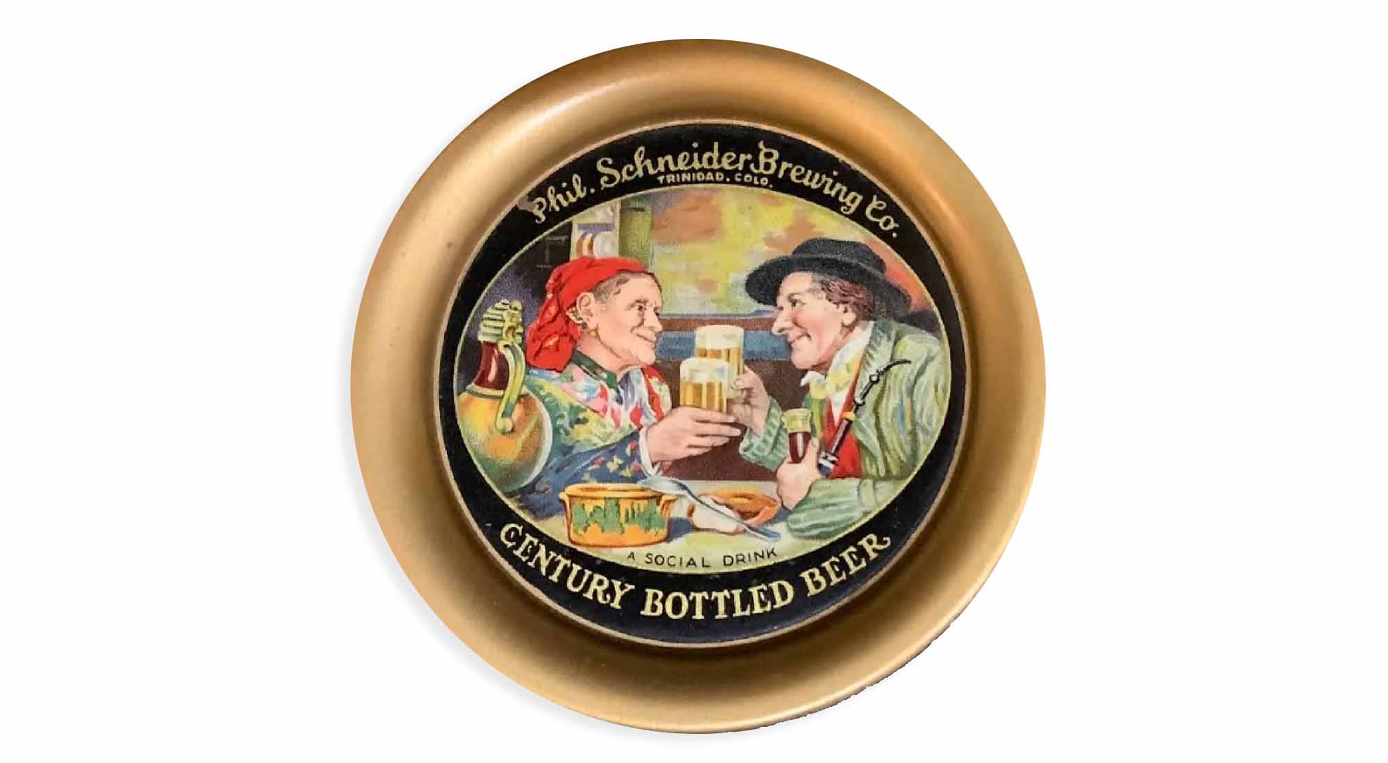 Phil. Schneider Brewing Co. tip tray, estimated at $250-$500 at SJ Auctioneers.