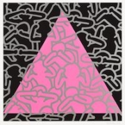 Keith Haring, ‘Silence = Death,’ estimated at $30,000-$40,000. Image courtesy of Swann Auction Galleries and LiveAuctioneers