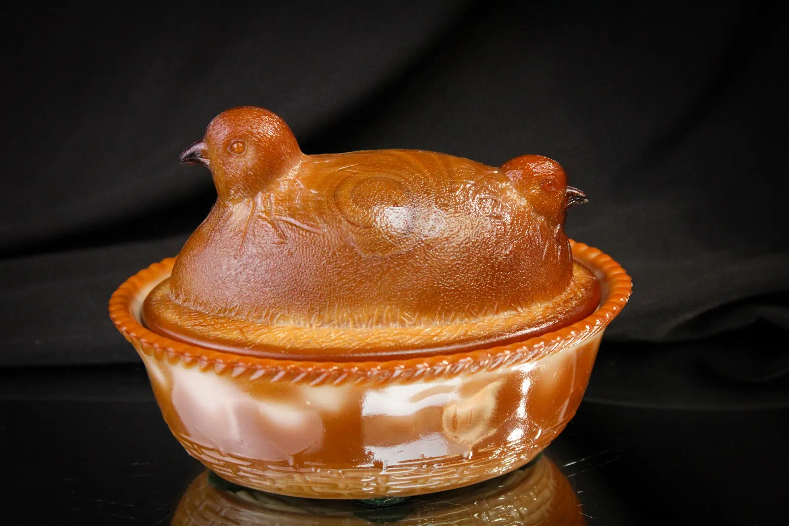Greentown glass two-headed chick dish headlines Magnum&#8217;s Fall Harvest sale Sept. 9-10