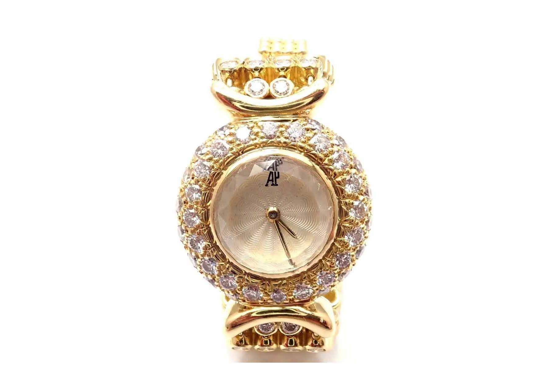 Audemars Piguet 18k Yellow Gold 8ct Diamond Ladies Watch, estimated at $28,000-$34,000 at Jasper52.