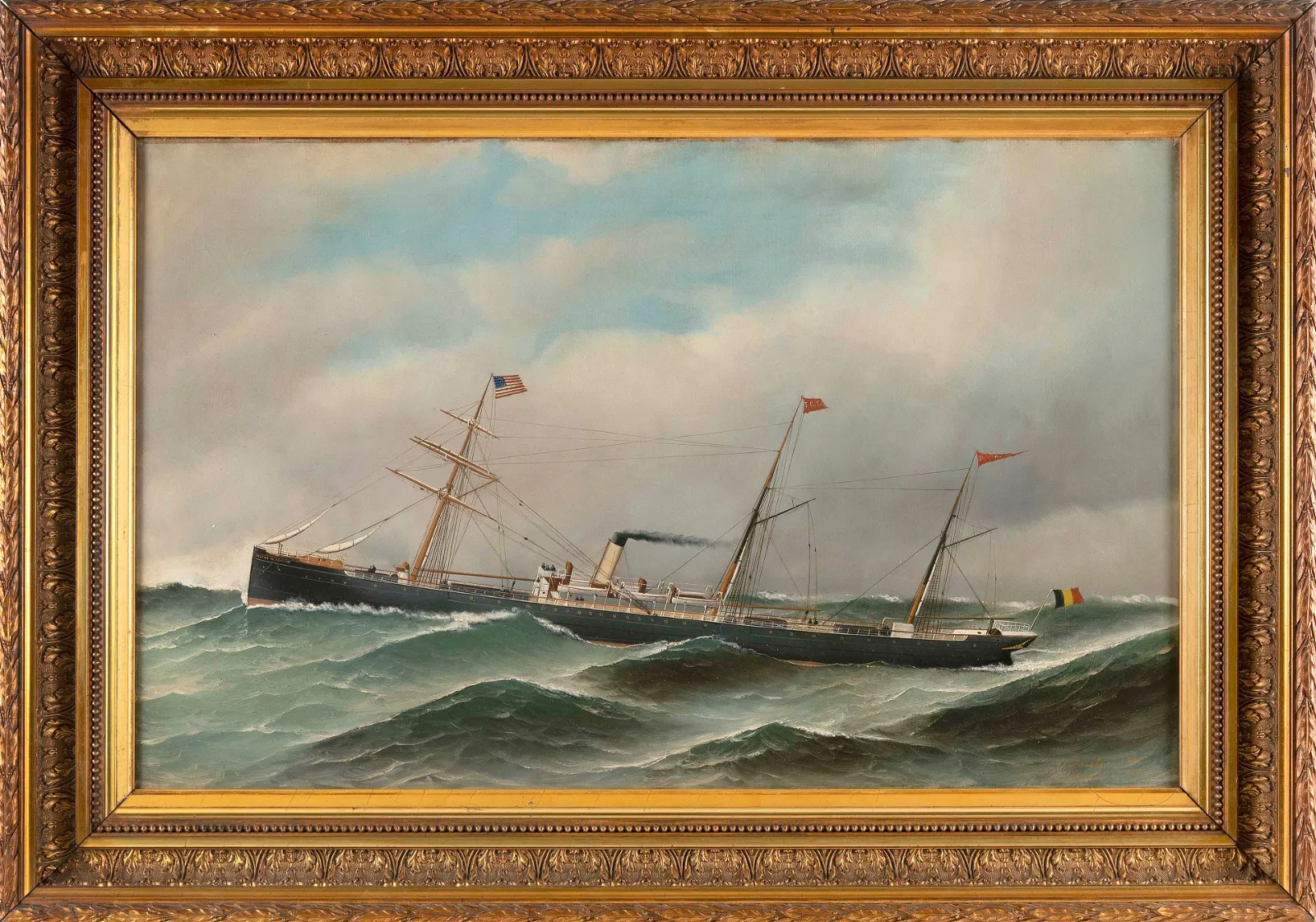 An Antonio Jacobsen ship painting and a severe Daniel Webster portrait dominate at Eldred&#8217;s Sept. 14-15