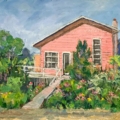 Albert Bela Bauer, 'Untitled (Pink House),' estimated at $300-$500 at Capsule Auctions.