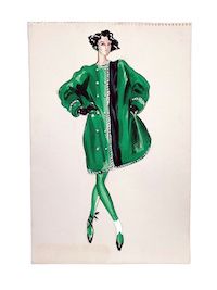 Jesper Nyeboe illustrations for Geoffrey Beene strut to the forefront at Capsule Auctions, Sept. 7