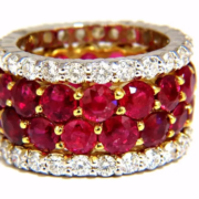 20.40-carat natural ruby and diamond eternity ring, estimated at $22,000-$26,000 at Jasper52.