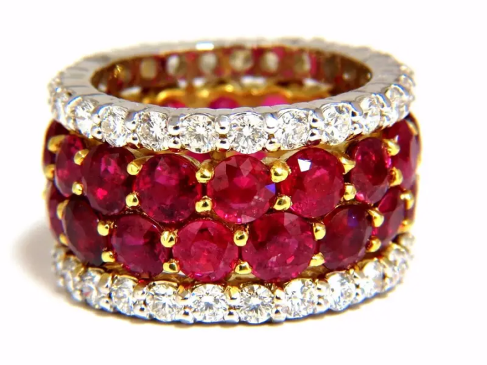 20.40-carat natural ruby and diamond eternity ring, estimated at $22,000-$26,000 at Jasper52.