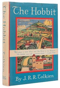 First American edition, first state copy of J.R.R. Tolkien’s ‘The Hobbit or There and Back Again,’ $20,000 ($25,000 including buyer’s premium) at Potter & Potter.
