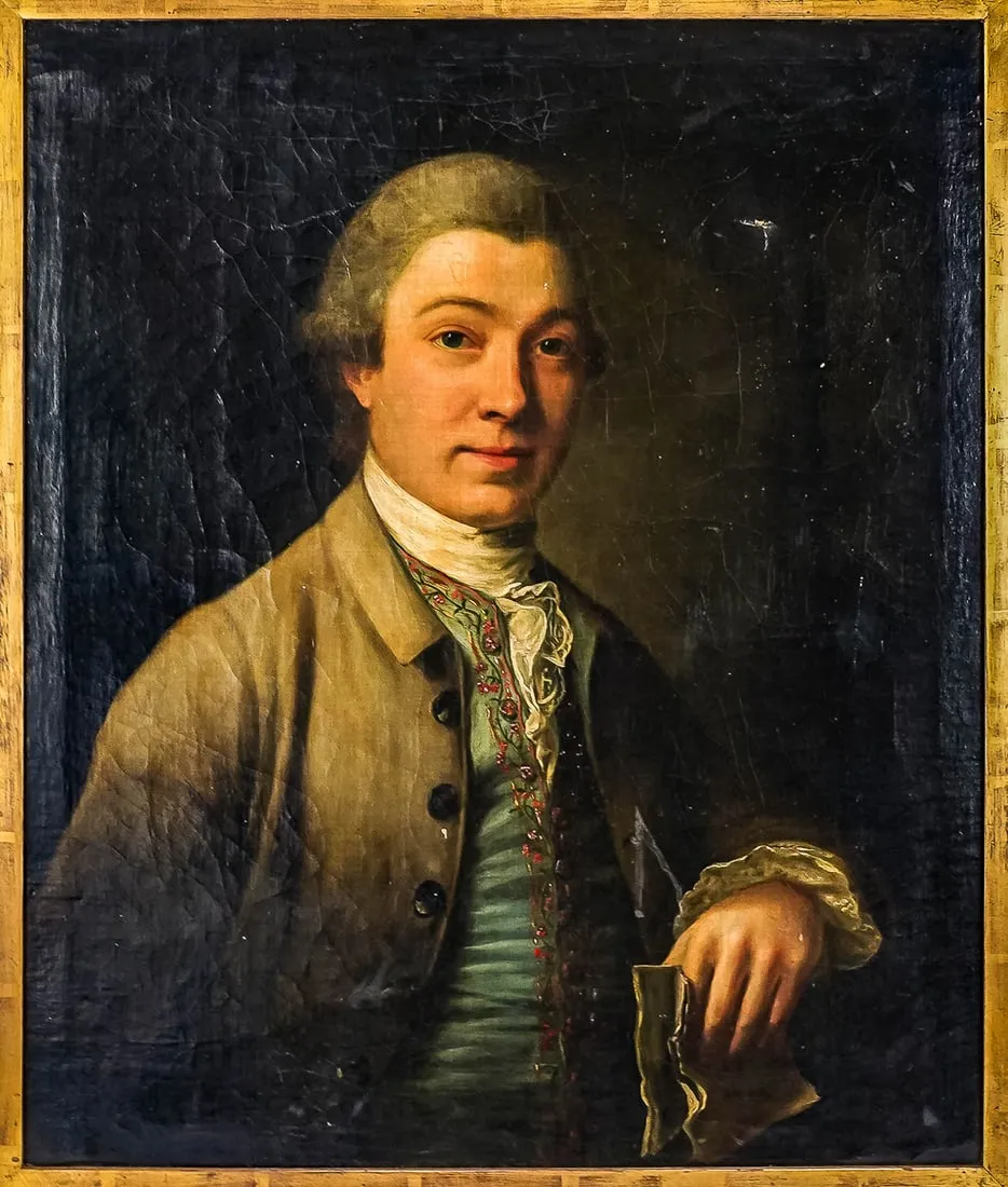 Nathaniel Hone’s portrait of John Gray Elmslie sold for $10,000 ($12,600) at Merrill’s Auctioneers and Appraisers.