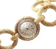 Vintage Rolex 18K gold triple-signed bracelet watch, estimated at $6,000-$7,000 at Jasper52.