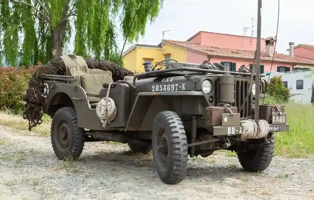 1944 Willys Jeep used in the Italian campaign near Florence and later restored, estimated at €25,000-€50,000 ($26,750-$53,500) at Hermann Historica.