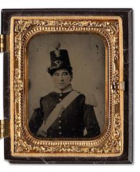 Unique photo of the first soldier to die in the Civil War offered at Swann, Sept. 28