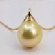 14k gold necklace with golden South Sea pearl pendant, estimated at $800-$900 at Jasper52.