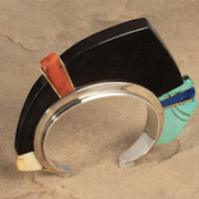 This circa-1975 ironwood cuff bracelet by Charles Loloma achieved $80,000 plus the buyer’s premium in June 2022. Image courtesy of Santa Fe Art Auction and LiveAuctioneers.