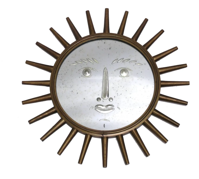 This Piero Fornasetti sun mirror earned $4,750 plus the buyer’s premium in October 2022. Image courtesy of Orange Hat Auction and LiveAuctioneers.