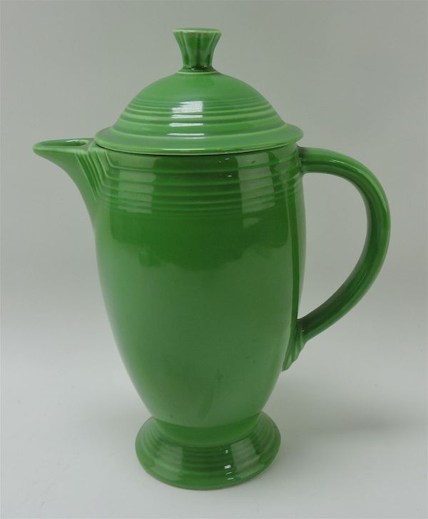 Unique medium green Fiesta coffee pot leads our five lots to watch