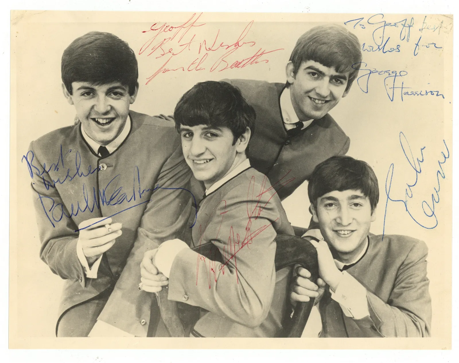 Beatles signed photo