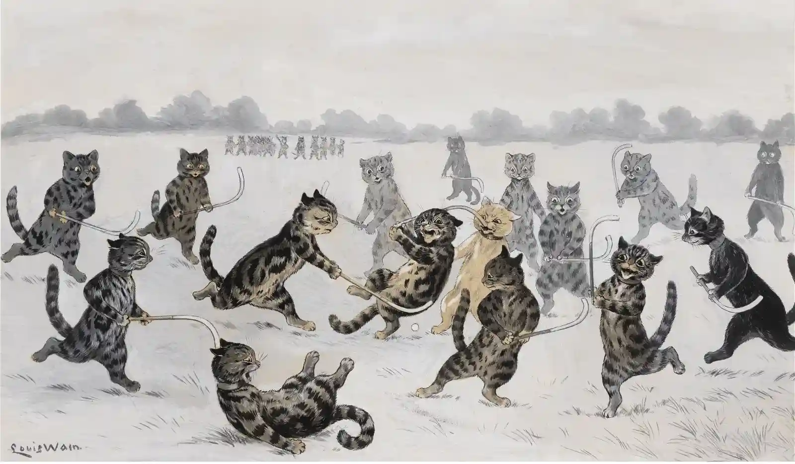 Louis Wain cat paintings and an allegorical Cedric Morris work appear at Lyon and Turnbull Oct. 26-27