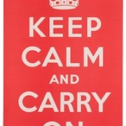 1939 Keep Calm And Carry On poster, created by Britain’s Ministry of Information, estimated at $8,000-$12,000 at Potter & Potter Auctions.